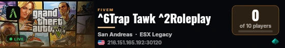 ^6Trap Tawk ^2Roleplay live status badge