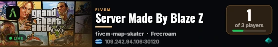 Server Made By Blaze Z live status badge
