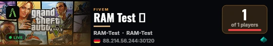 RAM Test ♪ live status badge