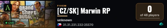 [CZ/SK] Marwin RP live status badge