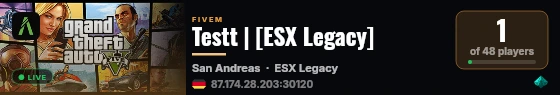 Testt | [ESX Legacy] live status badge