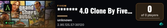 ******* 4.O Clone By FiveM ******* Store live status badge