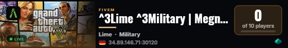^3Lime ^3Military | Megnyíltunk live status badge