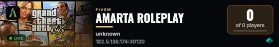 AMARTA ROLEPLAY live status badge