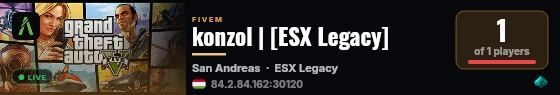 konzol | [ESX Legacy] live status badge
