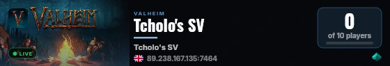 Tcholo's SV live status badge