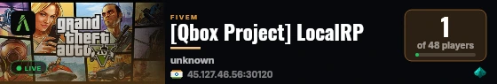 [Qbox Project] LocalRP live status badge
