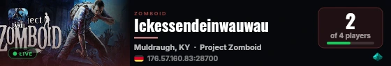 Ickessendeinwauwau live status badge