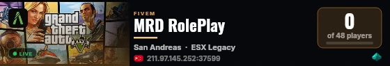 MRD RolePlay live status badge