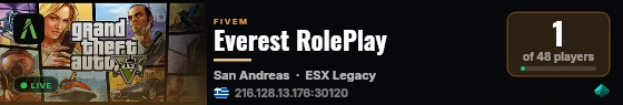 Everest RolePlay live status badge