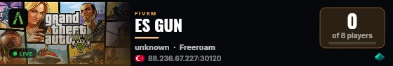 ES GUN live status badge