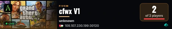 cfwx V1 live status badge