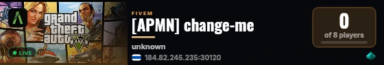 [APMN] change-me live status badge