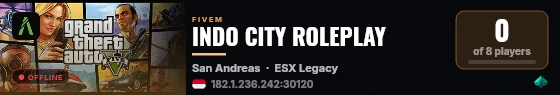 INDO CITY ROLEPLAY live status badge