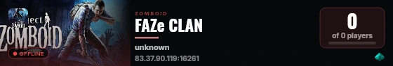 FAZe CLAN live status badge