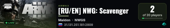 [RU/EN] NWG: Scavenger live status badge