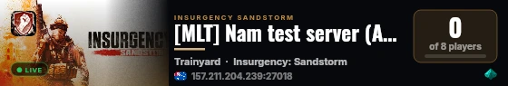 [MLT] Nam test server (AUS coop) apps01 live status badge