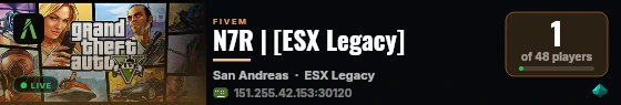 N7R | [ESX Legacy] live status badge