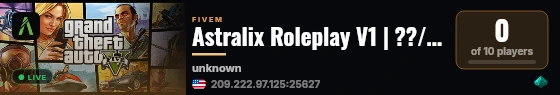 Astralix Roleplay V1 | ??/08/2026? live status badge