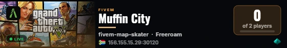 Muffin City live status badge