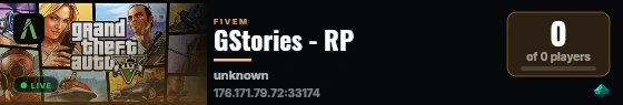 GStories - RP live status badge