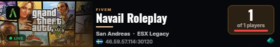 Navail Roleplay live status badge