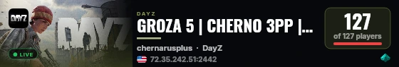 GROZA 5 | CHERNO 3PP | Solo Duo Trio | RU | PVP | WIPE 25.08 live status badge