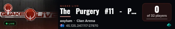 The   Purgery   #11   -   PQL   Competition   Server   #2 live status badge