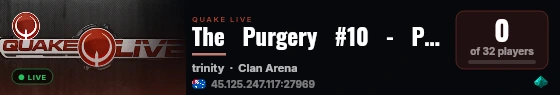 The   Purgery   #10   -   PQL   Competition   Server   #1 live status badge