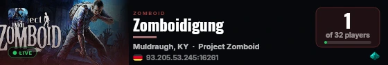 Zomboidigung live status badge