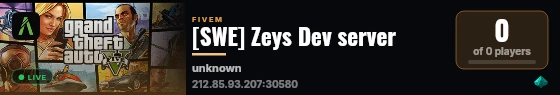[SWE] Zeys Dev server live status badge