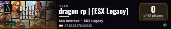 dragon rp | [ESX Legacy] live status badge