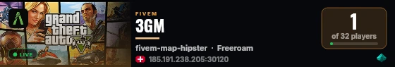 3GM live status badge