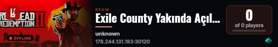 Exile County Yakında Açılıyor!  www.exilecounty.com.tr live status badge
