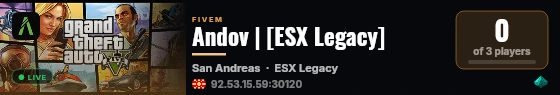 Andov | [ESX Legacy] live status badge