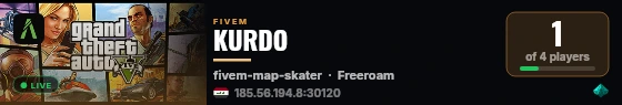 KURDO live status badge
