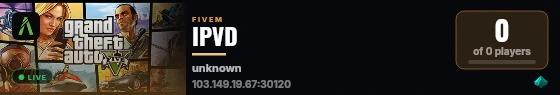 IPVD live status badge