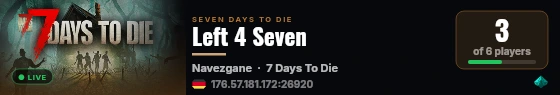 Left 4 Seven live status badge