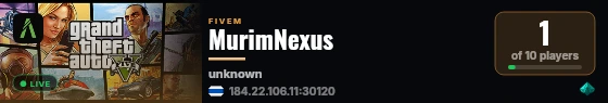 MurimNexus live status badge