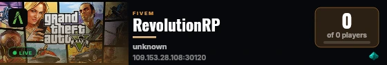 RevolutionRP live status badge