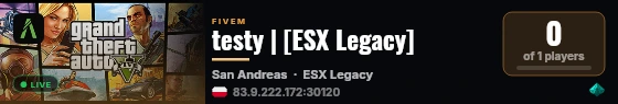 testy | [ESX Legacy] live status badge