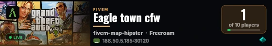 Eagle town cfw live status badge