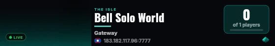 Bell Solo World live status badge