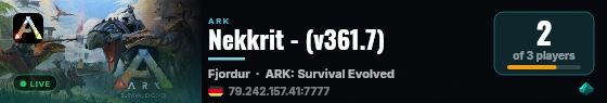 Nekkrit - (v361.7) live status badge