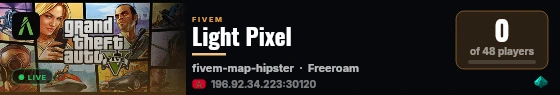 Light Pixel live status badge