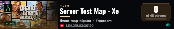 Server Test Map - Xe live status badge