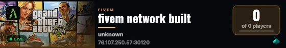 fivem network built live status badge