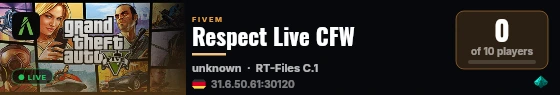 Respect Live CFW live status badge