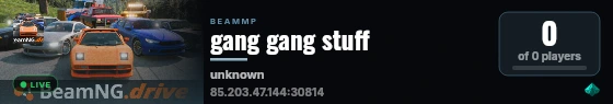 gang gang stuff live status badge