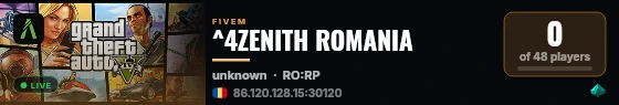^4ZENITH ROMANIA live status badge